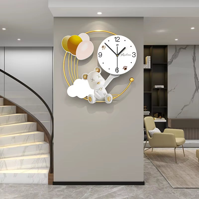 Decorative Kids Cartoon Wall Clock Modern Wall Clock Movement Parts