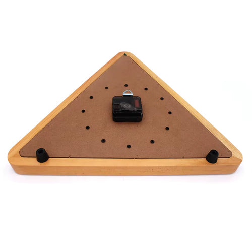 Triangle Shape Billiard Pool Snooker Ball Wall Clock for Study Living Room