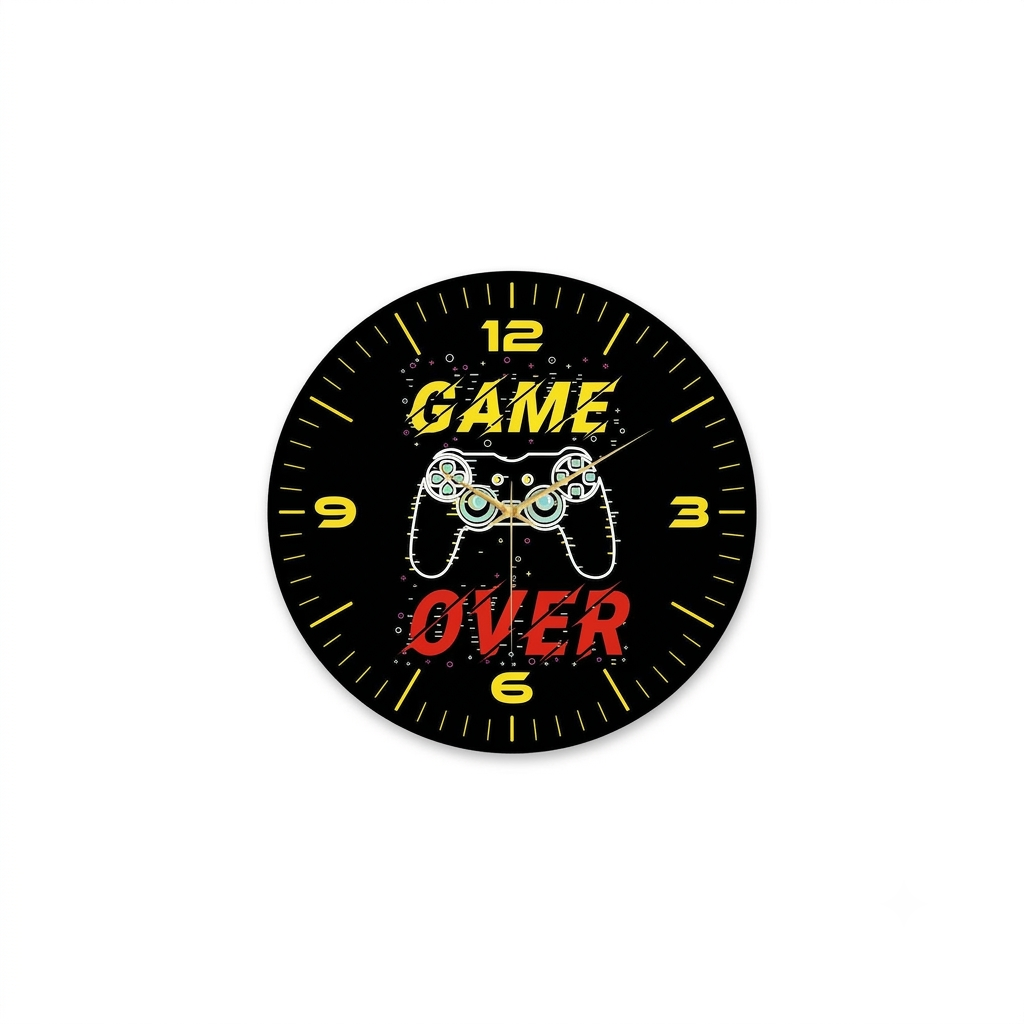 Horloge Murale Game Over – par Horlogerie Française